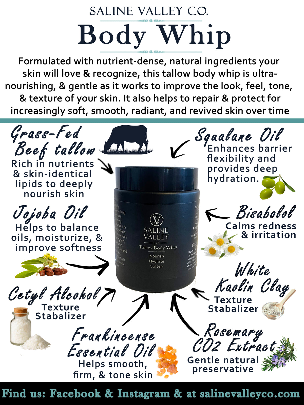 Tallow Body Whip - Jumbo Jar